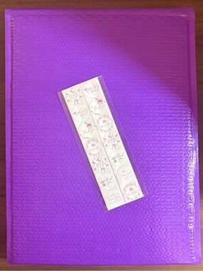 10 Purple 11 x 15 Bubble Mailers w/50 Bonus Bow Stickers